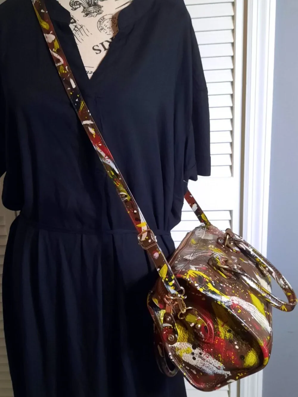 Vintage Dooney & Bourke Dipinta Inspired Satchel - Picture 5 of 15